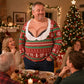 Men's Funny 3D Fake Cleavage Ugly Christmas Sweate
