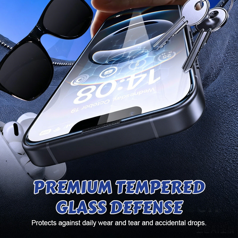Dust-Free HD & Privacy Tempered Glass Phone Screen Protector | Easy Install Kit