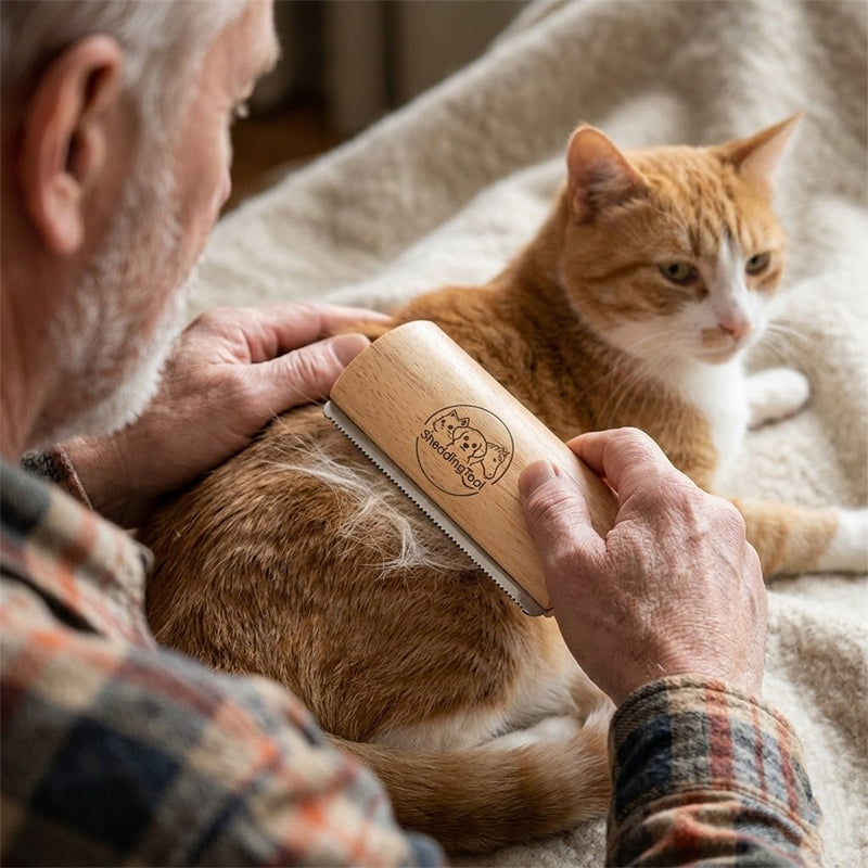 Wooden Portable Pet Grooming Brush