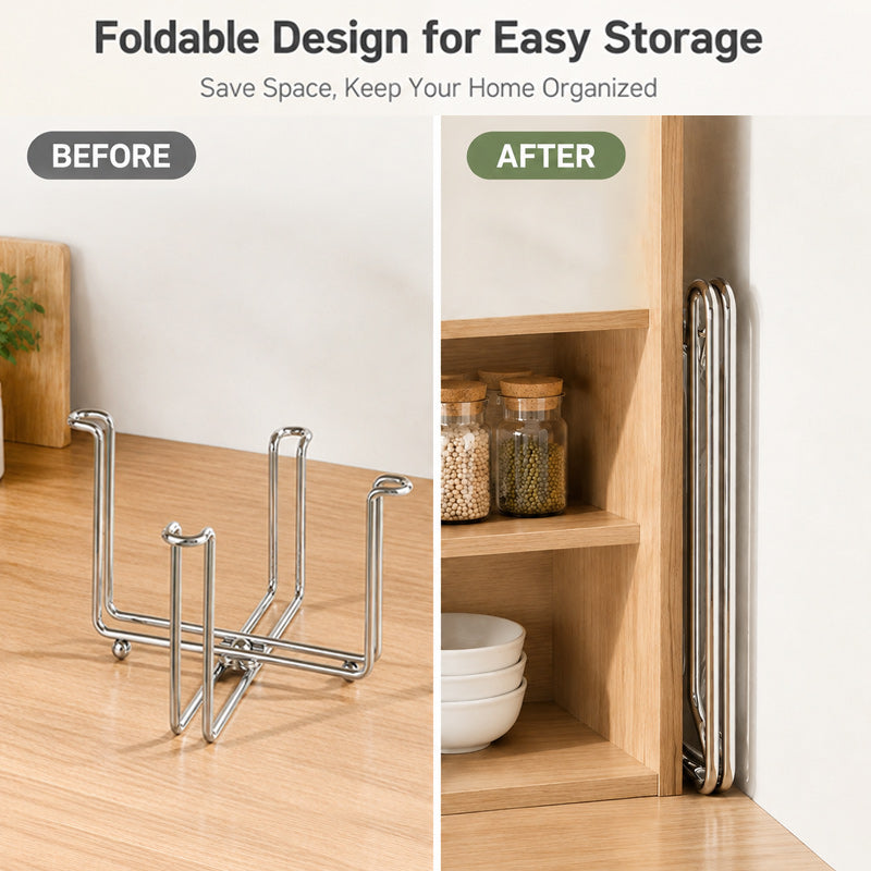 🗑️ Foldable Countertop Trash Bag Holder