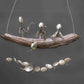 Handmade Fishing Man Spoon Wind Chime