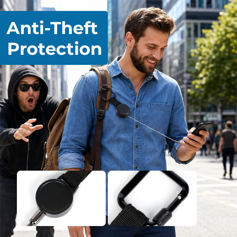 Retractable Anti-Theft Phone Tethe