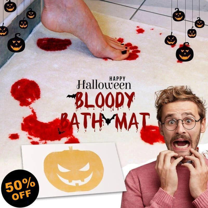 🎃🎉 Bloody Color Changing Bath Mat