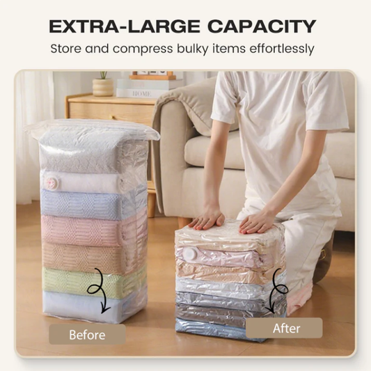 No-Pump Large Vacuum Storage Compression Bags