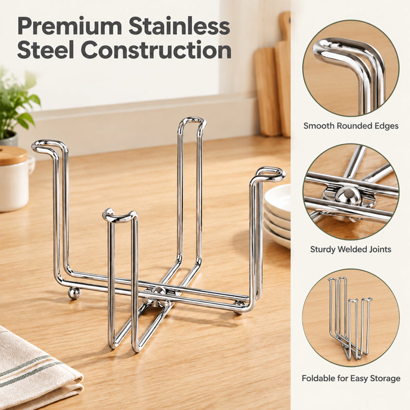 🗑️ Foldable Countertop Trash Bag Holder
