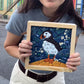 DIY Fabric Art Kit | No-Sew Fabric Mosaic Wall Art Craft with Frame & Tools