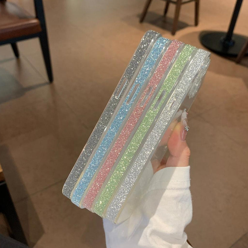 Glitter Frame Transparent Phone Case