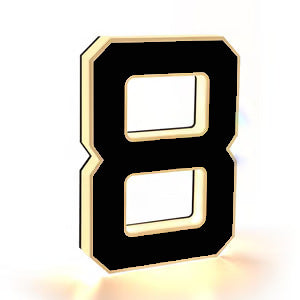 🎁✨Solar-powered outdoor illuminated door number