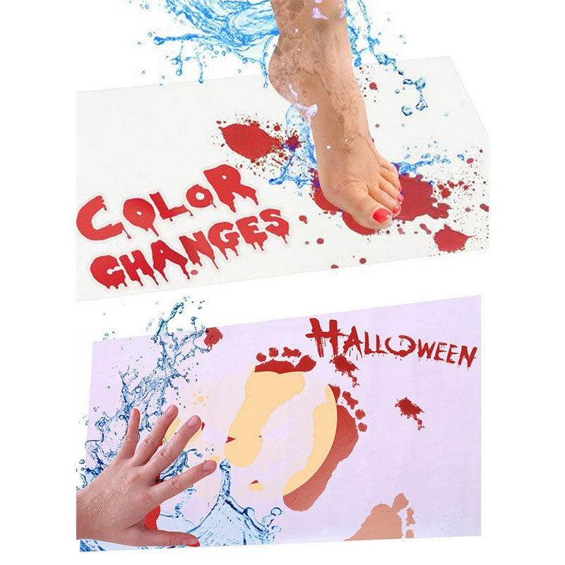 🎃🎉 Bloody Color Changing Bath Mat