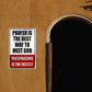 "No Trespassing—Or You'll See God Sooner Than You Think" (Decorative Sign)