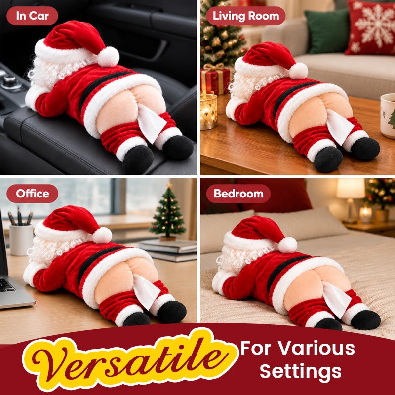 🎅😂 Funny Santa Butt Tissue Box – The Cheekiest Christmas Decoration! 🍑🎄