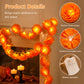 Dahlia-style LED Halloween String Lights