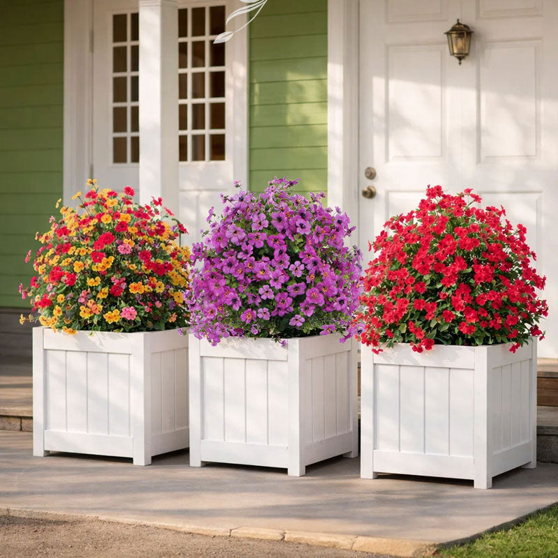 🌸Artificial Eucalyptus and Violet Ground-Insert Floral Decoration