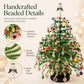 Mini Tabletop DIY Beaded Christmas Tree Craft Kit | Handmade Holiday Home Decor