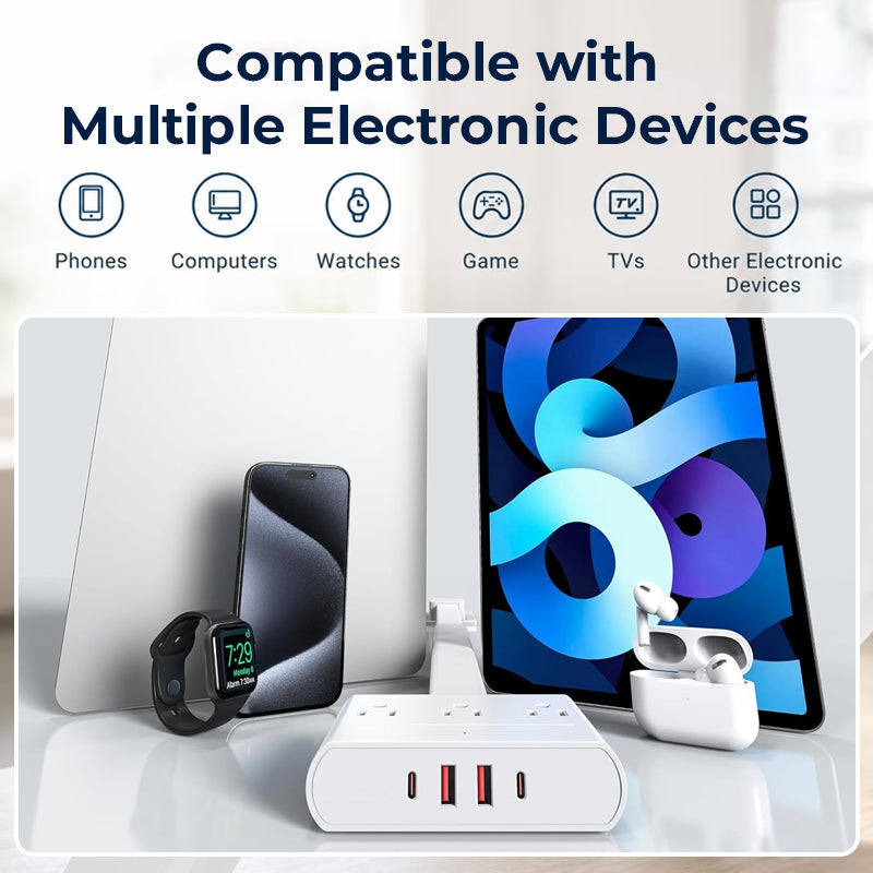 360° Rotating Telescopic Power Extension Socket