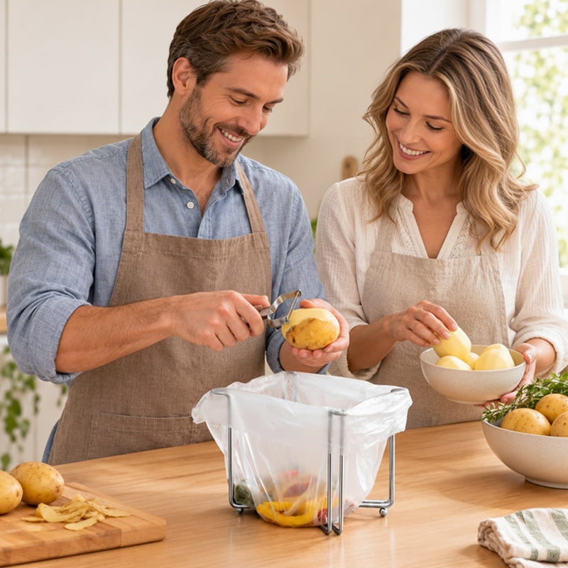 🗑️ Foldable Countertop Trash Bag Holder