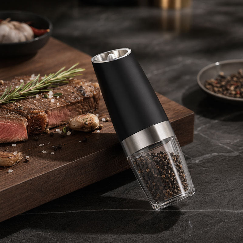 Electric Pepper Grinder - Gravity-Activated Spice Mill for Effortless Seasoning 🧂✨