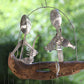 Handmade Fishing Man Spoon Wind Chime