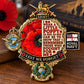 Remembrance Tribute Poppy Collectable Metal Badge