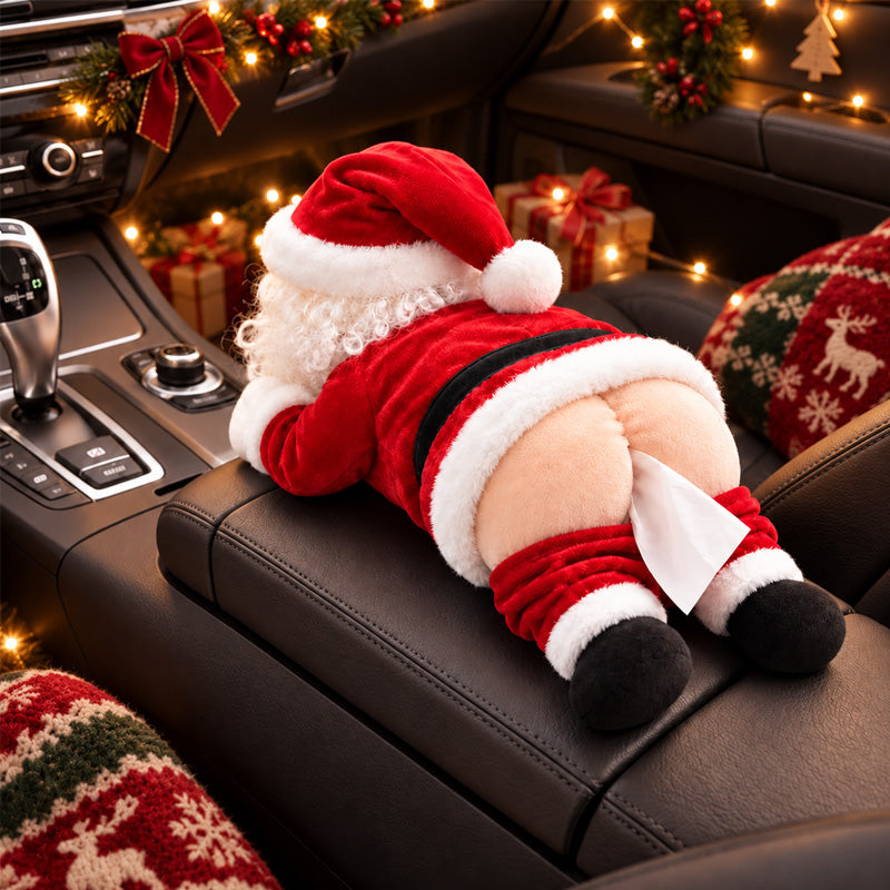 🎅😂 Funny Santa Butt Tissue Box – The Cheekiest Christmas Decoration! 🍑🎄