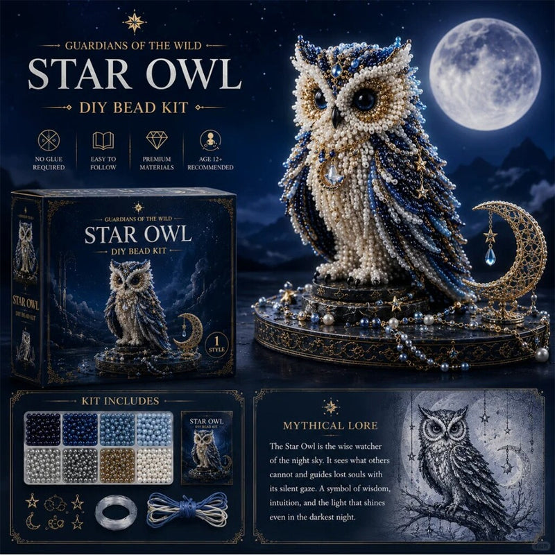 🦉 3D Animal Guardian DIY Bead Kit Collection