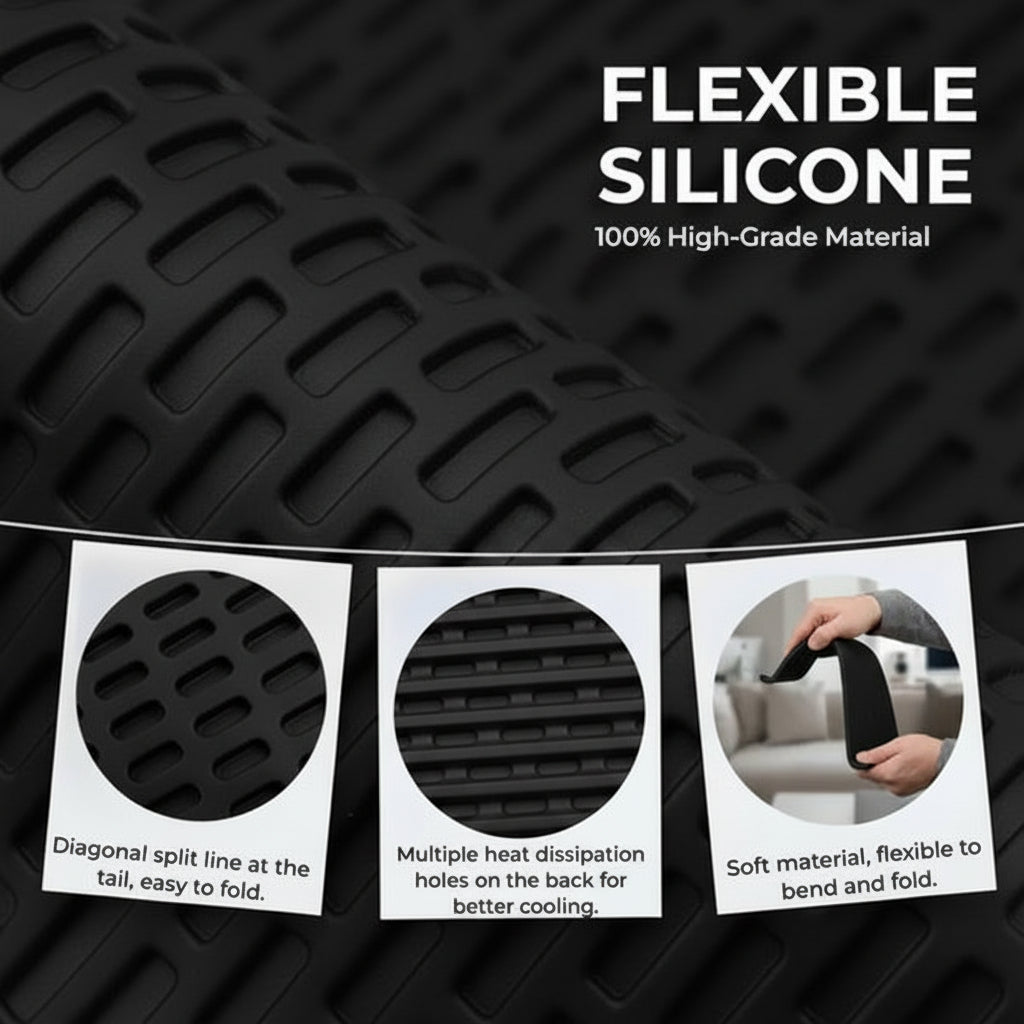 💻📱Flexible Silicone Phone Stand with Aluminum | Foldable Portable Travel Must Have Cellphone Smartphone Folding Mount