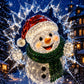 Crystal Santa Claus Window Decoration