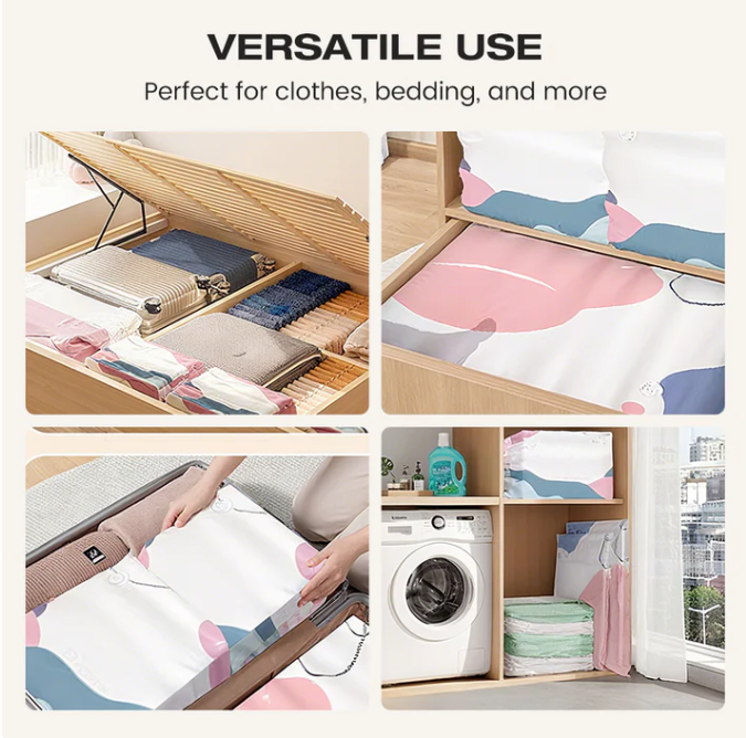 No-Pump Large Vacuum Storage Compression Bags