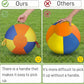 10/18/22" Herding Ball for Dogs & Horses - Tear-Resistant Inflatable Toy with Heavy-Duty Handle Cover & Pump - Durable Exercise Ball for Large Pets