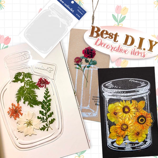 Transparent Dried Flower Bookmarks(40 PCS)