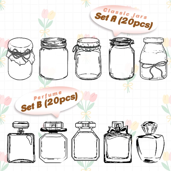 Transparent Dried Flower Bookmarks(40 PCS)