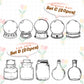 Transparent Dried Flower Bookmarks(40 PCS)
