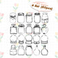 Transparent Dried Flower Bookmarks(40 PCS)