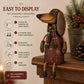 🎄 Vintage Christmas Dachshund Shelf Sitter | Festive Dog Decor