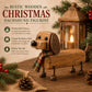 🎄 Wooden Christmas Dachshund Figurine 🐶 Festive Holiday Dog Decor with Scarf