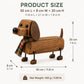 🎄 Wooden Christmas Dachshund Figurine 🐶 Festive Holiday Dog Decor with Scarf