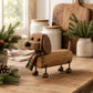 🎄 Wooden Christmas Dachshund Figurine 🐶 Festive Holiday Dog Decor with Scarf