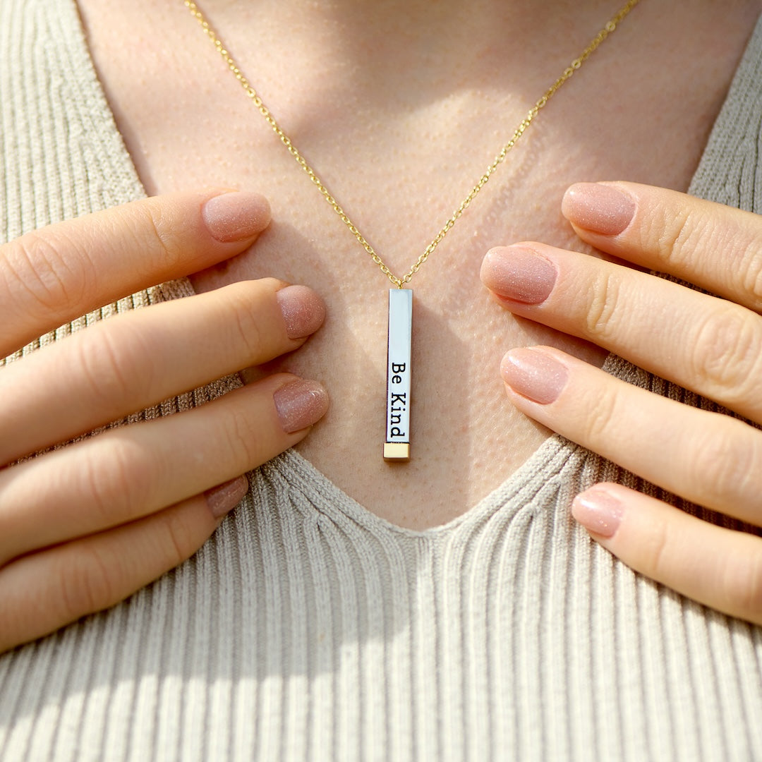 Hidden message necklace