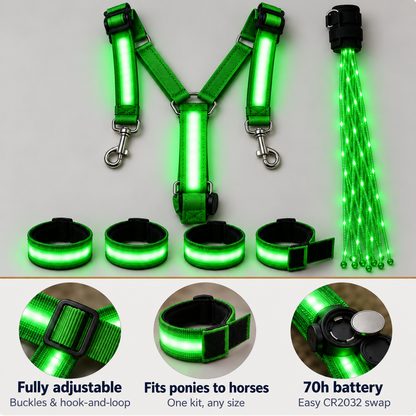 🐎✨ Light-Up Horse Riding Set – Shine on Every Ride!