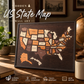 Wooden USA Travel Map Puzzle🧩A Stylish Way to Track Your Journey & Memories