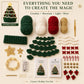 🎄 Beginner‑Friendly Light‑Up Christmas Tree Crochet Hat DIY Kit | Festive Craft Set for New Crocheters