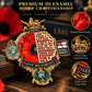 Remembrance Tribute Poppy Collectable Metal Badge