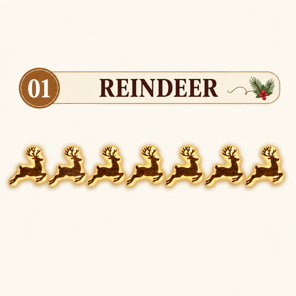LED Reindeer Wall Decorations - Festive Christmas Lighting