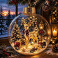 🎄Glowing Christmas Diorama Ornament – A Tiny Winter World in the Palm of Your Hand👼