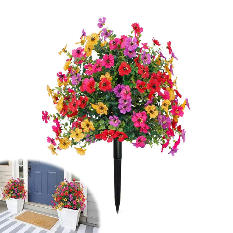 🌸Artificial Eucalyptus and Violet Ground-Insert Floral Decoration