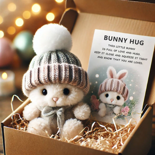 🔥Handmade🐇Mini Bunny Hug Cute Easter Gift🎁