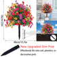 🌸Artificial Eucalyptus and Violet Ground-Insert Floral Decoration