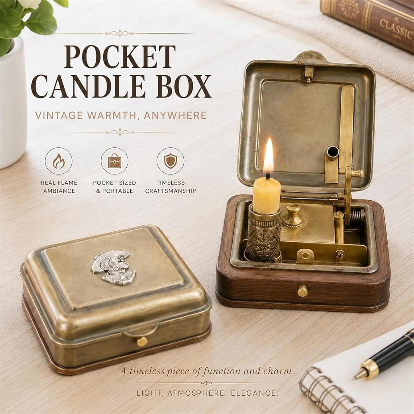 🎁🕯 19th Century Candle Box