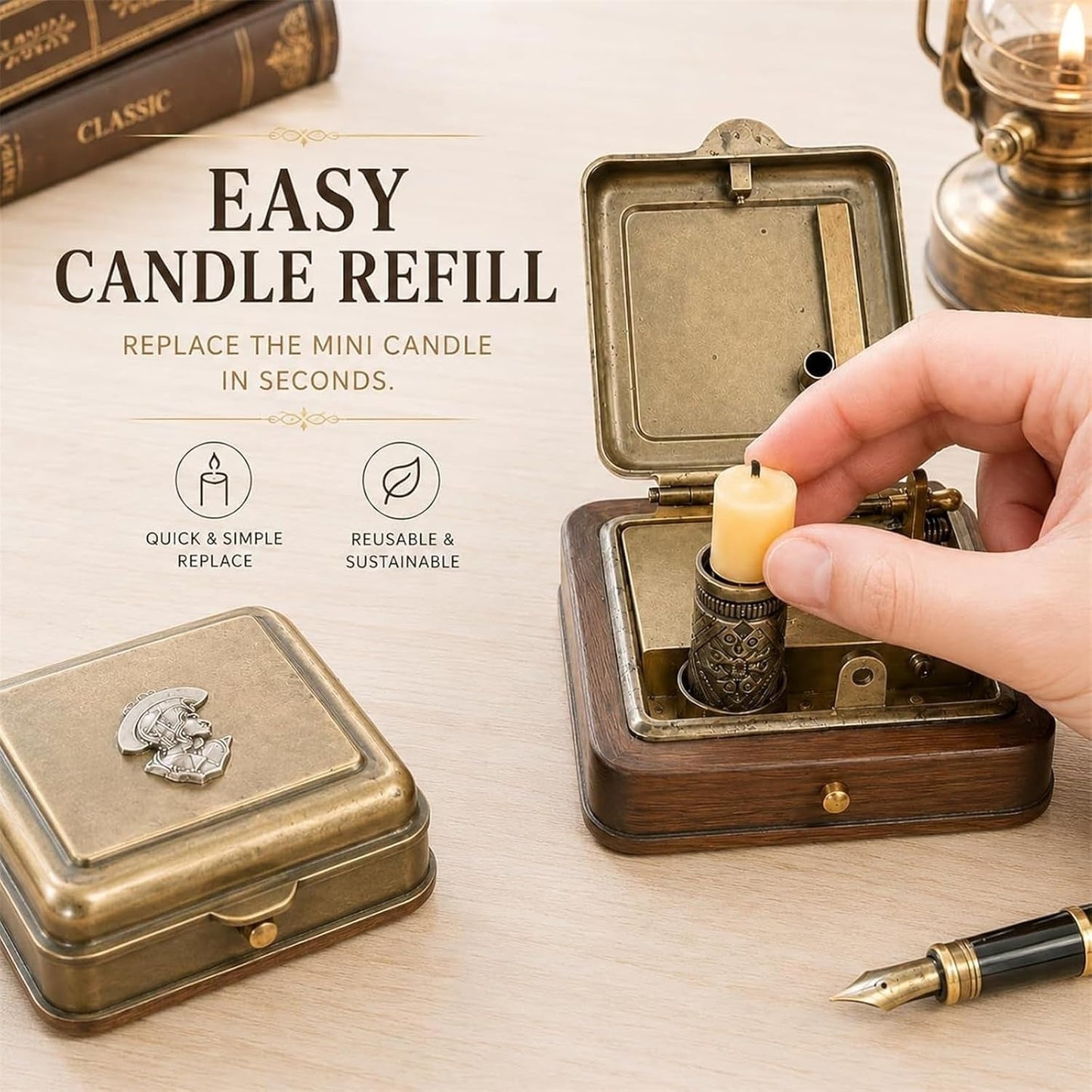 🎁🕯 19th Century Candle Box