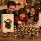 🐶24-Day Pug Advent Calendar 2026 – 24 Cute Pug Figurines Christmas Countdown